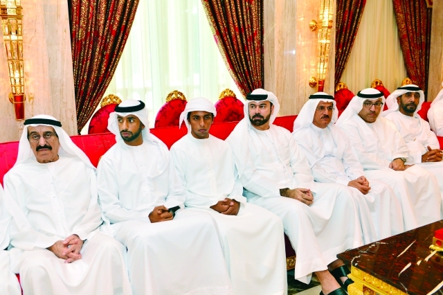 "■ محمد القرقاوي وعبدالرحمن العويس وسلطان المنصوري وجمعة البواردي ومحمد النابودة"
