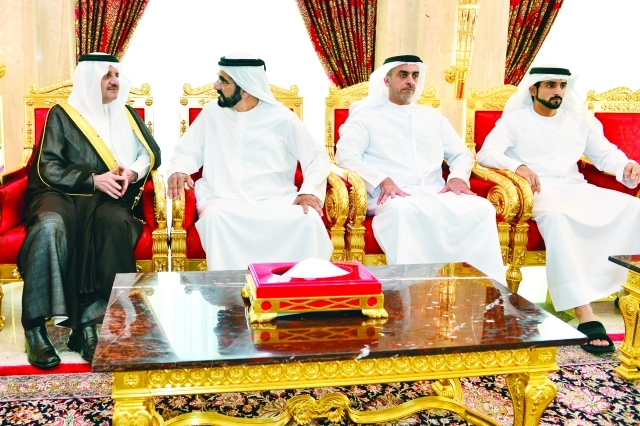 "■ نائب رئيس الدولة يتلقى تعازي سعود بن نايف"