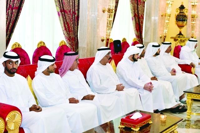 "■ مكتوم بن محمد وأحمد بن سعيد وأحمد بن محمد وحشر مكتوم ومحمد بن حمدان آل نهيان والنابودة"