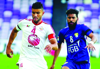 "من لقاء العين والشارقة في الجولة الثالثة للدوري/ البيان"