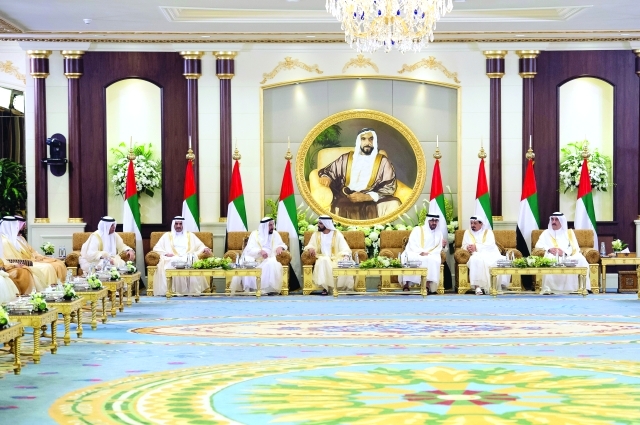 "نائب رئيس الدولة وولي عهد أبوظبي والحكام وأولياء العهود"
