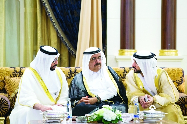 "حمدان بن محمد وحمدان بن راشد وحمدان بن زايد"