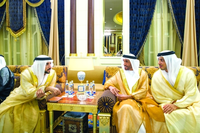 "■ حمدان بن محمد ونهيان ومنصور بن زايد"