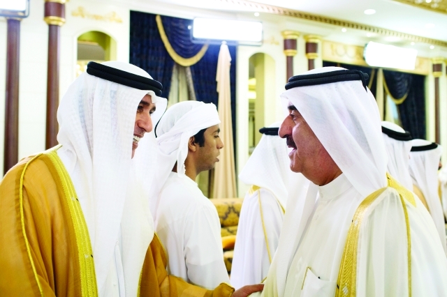 "■ المعلا يتلقي تهاني جبر السويدي"