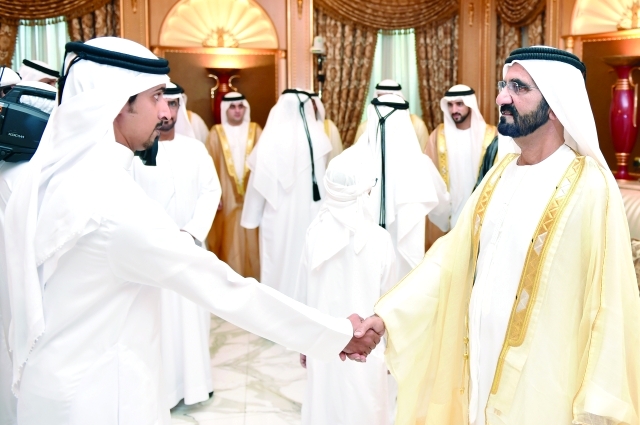 "نائب رئيس الدولة يتلقى التهاني من المواطنين"