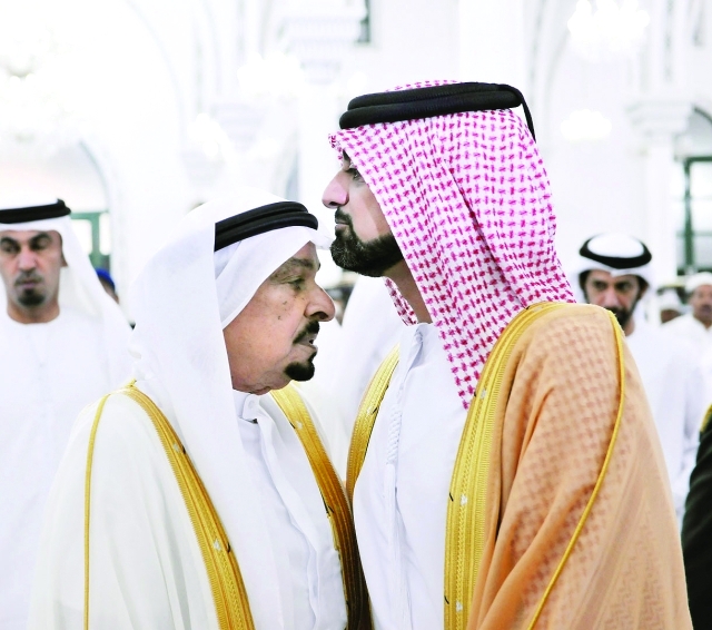 "Ⅶ حاكم عجمان يتلقى تهاني ولي عهده"