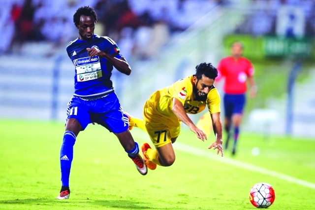 "■ بيترويبا خلال مباراة الوصل"