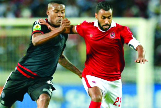 "■ جانب من مباراة الأهلي وأورلاندو | البيان"