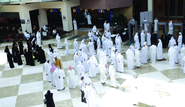 "■ إقبال كبير على التصويت في انتخابات المجلس الوطني | تصوير: زافير ويسلون"