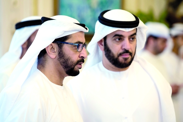 "■ حمدان بن زايد وحمدان المزروعي"