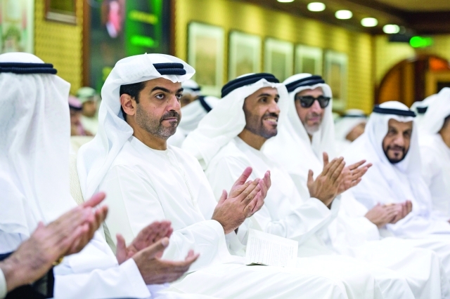 "■ نهيان وحامد بن زايد يتابعان فعاليات المحاضرة | وام"
