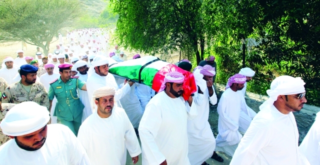 "■ دبا الفجيرة تزف شهيد الوطن إلى مثواه الأخير | البيان"