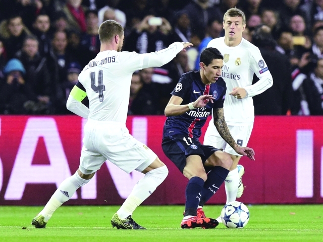 "■ حصار مدريدي على دي ماريا | أ ف ب"