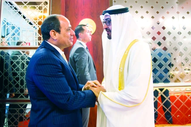 "محمد بن زايد مرحباً بالرئيس عبد الفتاح السيسي | وام"