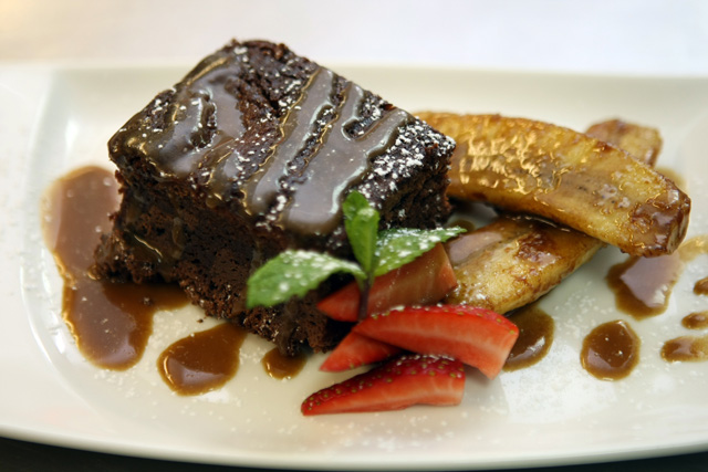 "كيكة الشوكولاتة والموز"