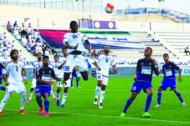 "■ النصر قدم مباراة جيدة أمام الظفرة | تصوير - موهان"