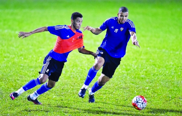 "■ قوة وحماسة في تدريبات المنتخب | البيان"