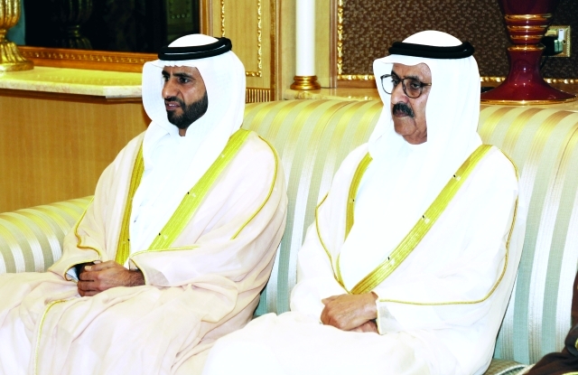 " سعيد الكندي وأحمد بن حميدان خلال اللقاء"