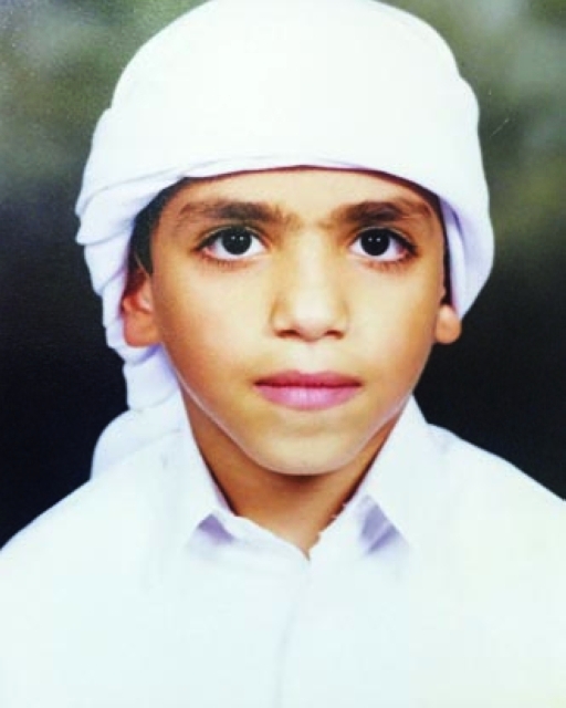 "عبدالله طفلاً في السادسة"