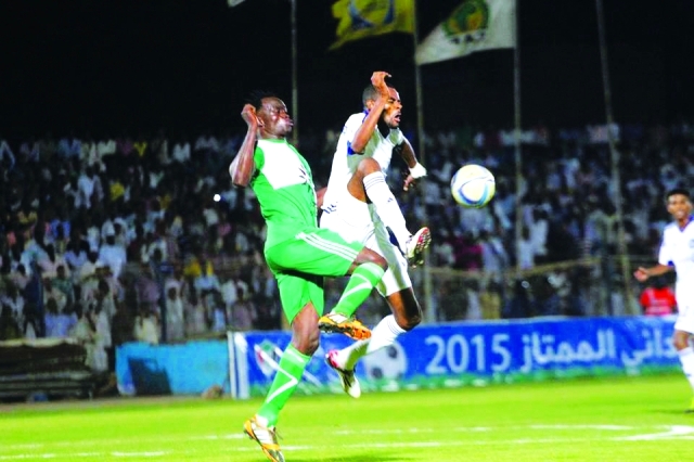 "■ لقطة من إحدى مباريات الدوري السوداني"