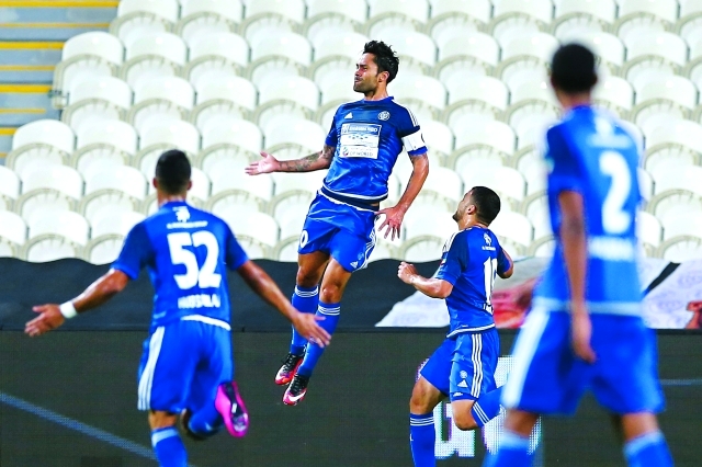 "■ فرحة نجوم النصر بالفوز على الجزيرة | البيان"