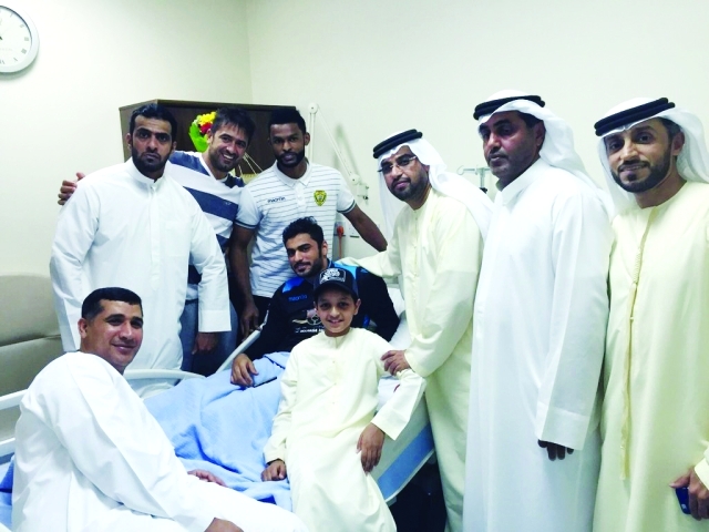 "■ مجلس إدارة الوصل يطمئن على الزعابي | البيان"