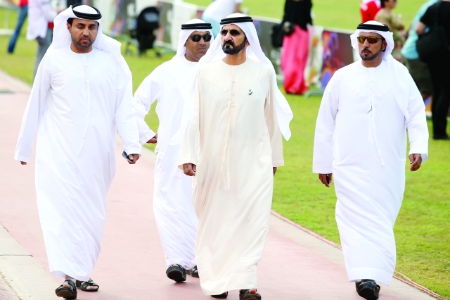 محمد بن راشد يتابع منافسات مونديـال الرياضات الجوية