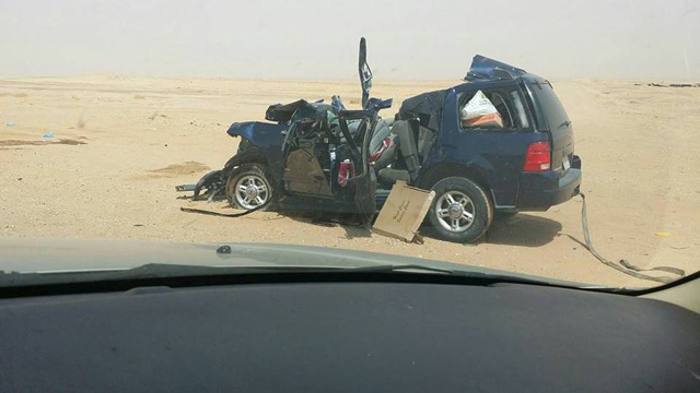 سعودي يفقد 3 زوجات و3 بنات بحادث مروع