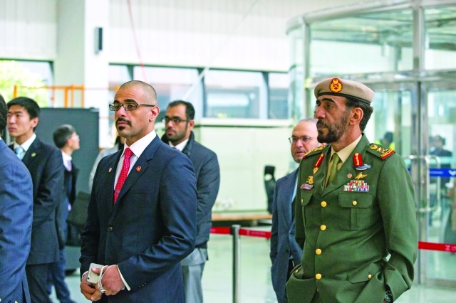 "■ خالد بن محمد بن زايد وجمعة البواردي"