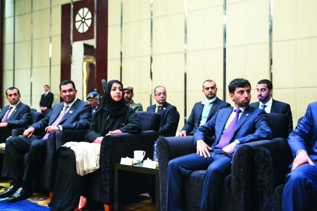 "■ سهيل المزروعي وريم الهاشمي وسلطان الجابر ومحمد المزروعي"