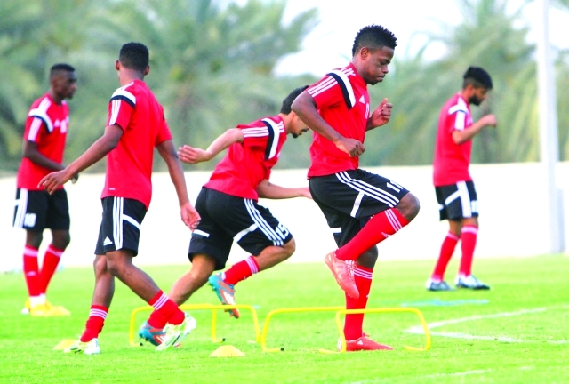 "■ من تدريبات المنتخب الأولمبي استعداداً للآسيوية | البيان"
