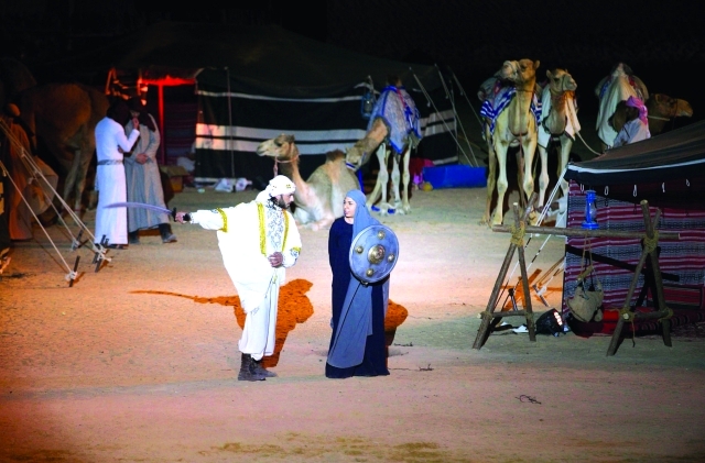 "■ جانب من العروض المسرحية"