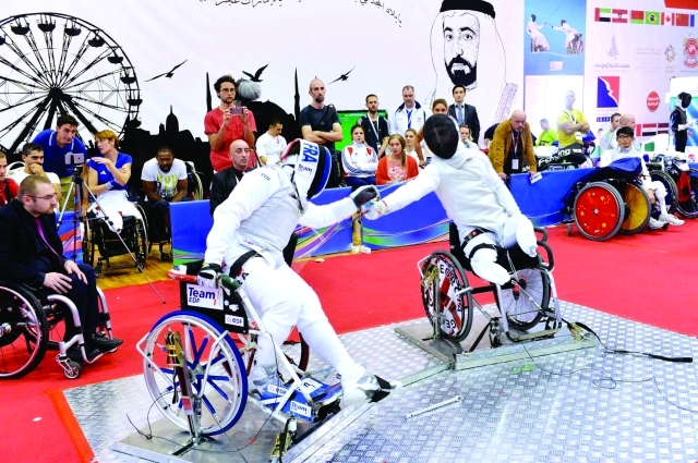 "■ جانب من منافسات البطولة العالمية"