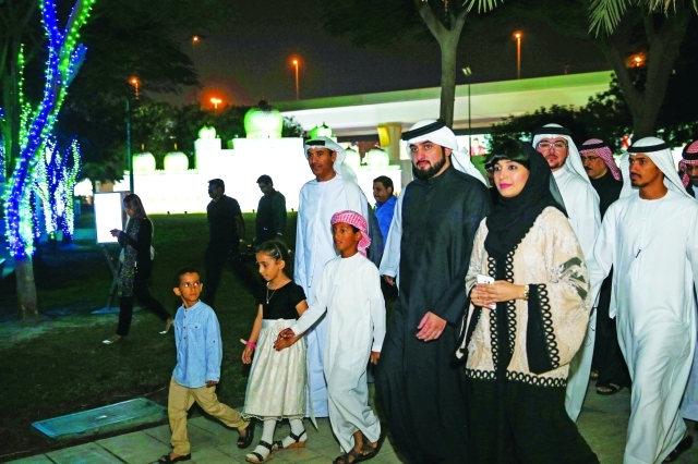 "■ وخلال جولة سموه في الحديقة"