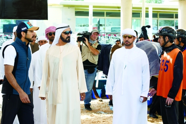 محمد بن راشد يشهد كأس الوصـــــل للقـدرة في سيح السلم