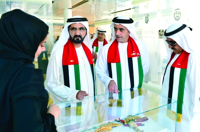 "محمد بن راشد يترأس اجتماعاً استثنائياً لمجلس الوزراء بقصر المويجعي بالعين ــ تصوير- سيف محمد"
