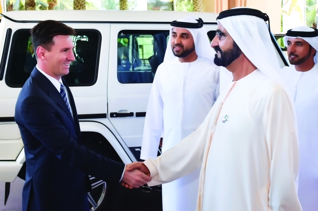 "■ ومرحباً باللاعب الأرجنتيني ليونيل ميسي | البيان"