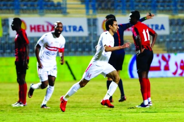 "فرحة نجوم الزمالك بتخطي الداخلية - البيان"