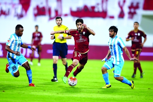 "الوحدة نجح في عبور عائق دبا الفجيرة في افتتاح الدور الثاني | تصوير مجدي إسكندر"