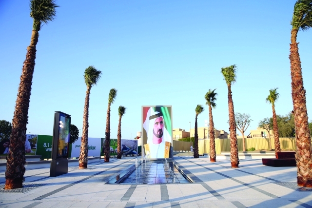 "إضاءة تجميلية مبتكرة وأعمال زراعة وتشجير"