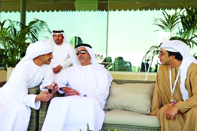 "■ سيف ومنصور وعبدالله بن زايد"