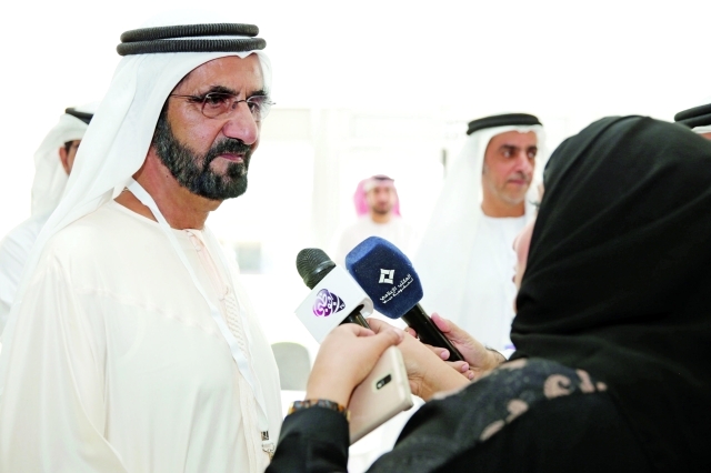 "■ نائب رئيس الدولة متحدثاً لوسائل الإعلام"