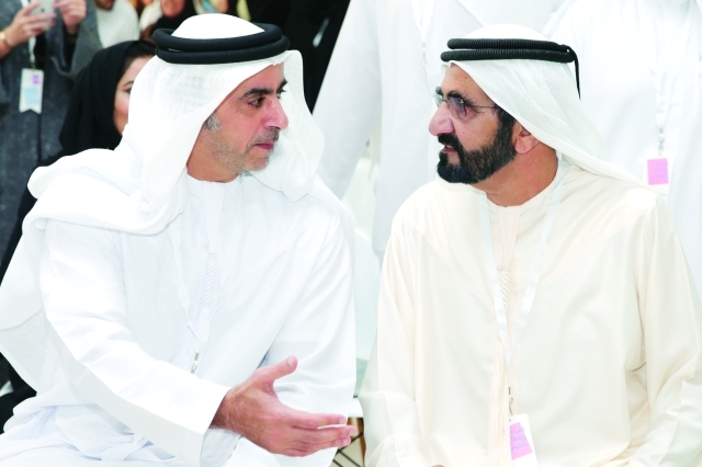 "سموه في حديث مع سيف بن زايد"