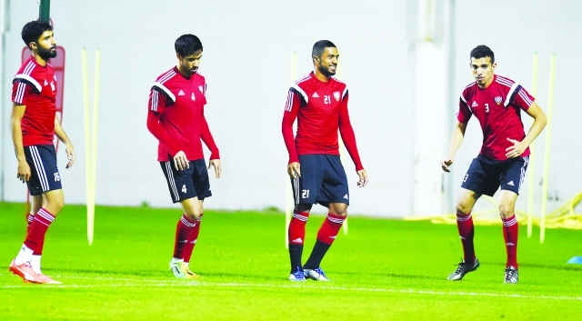 "■ من تدريبات المنتخب أمس | تصوير: هشام تيكنيوين"