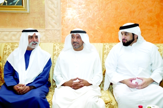 "■ أحمد بن سعيد وأحمد بن محمد ونهيان بن مبارك"