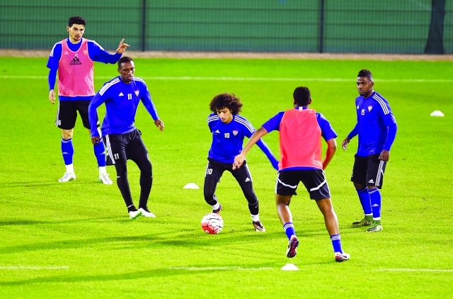 "■ جانب من تدريبات الأبيض | البيان"