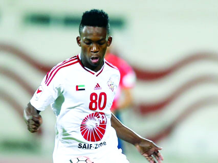"■ سيف راشد لاعب الشارقة والمنتخب الأولمبي | تصوير سالم خميس"