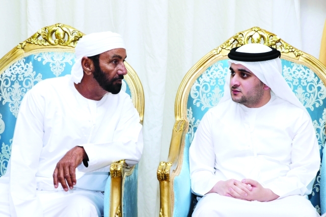 "سعيد بن محمد بن راشد خلال العزاء"