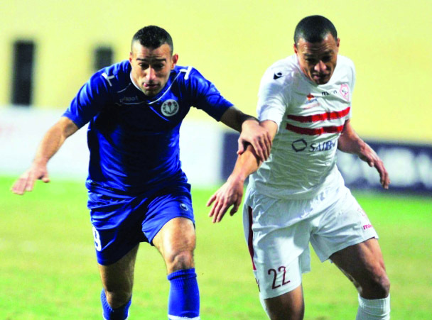 "■ من مباراة الزمالك وسموحة في الدوري الممتاز"