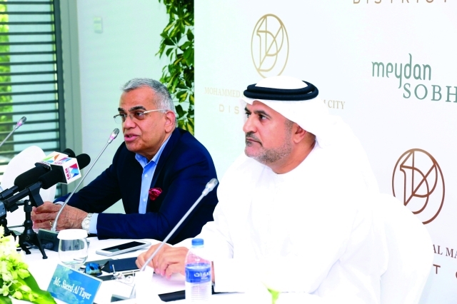 "■ الطاير ومينون خلال إعلان المرحلة 3 من المشروع | البيان"